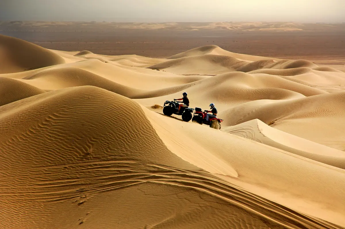 Quad Biking in the Sahara Desert